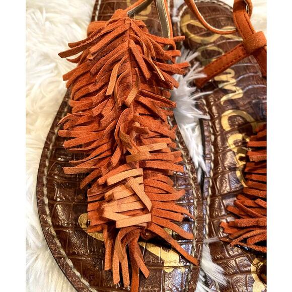 Sam Edelman Gela Open-Toe Suede Slingback Sandal - Size 6 1/2 (EUC) - Picture 2 of 5